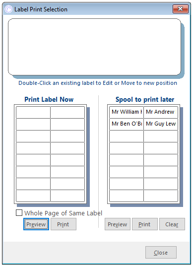 Print labels on a4 sheet
